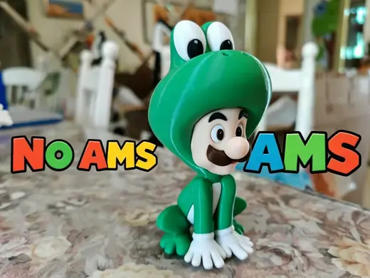 青蛙路易吉 Frog Luigi 分件打印 马里奥大电影(无需AMS)