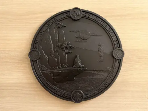 Tableaux Rond 3D Bouddha v.8