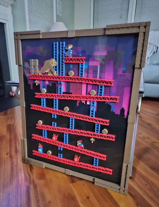 Donkey Kong Arcade 3D Playfield