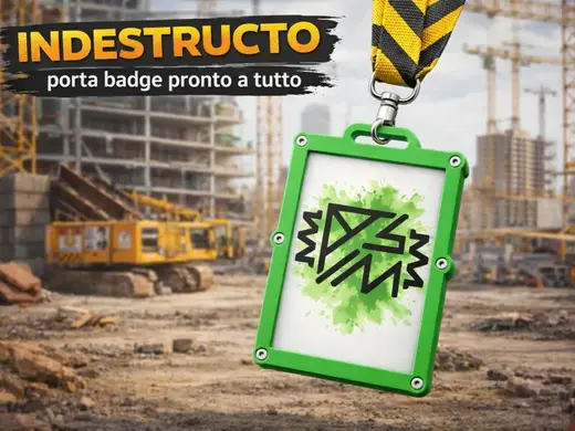 INDESTRUCTO - il porta badge pronto a tutto