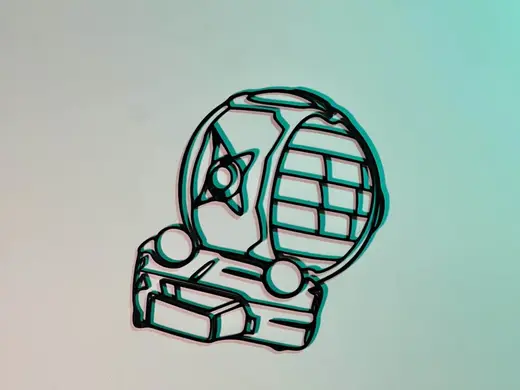 Art mural Line Art Fennec Flip Reset Rocket League