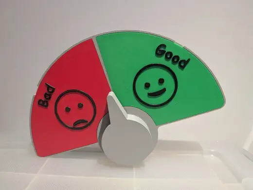 Good / Bad Dial — Non-Verbal Check-In
