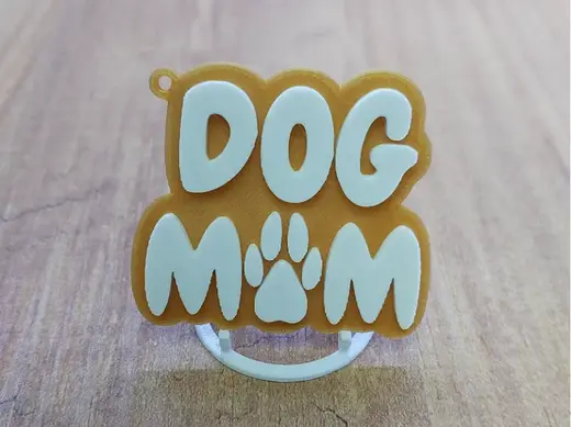 Dog Mom Keychain