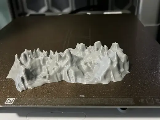 Rocky Mountain Terrain scape, scalable no supports