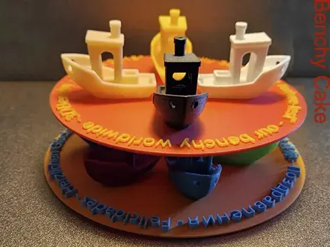 Benchy Cake - Print the plates to make the cake