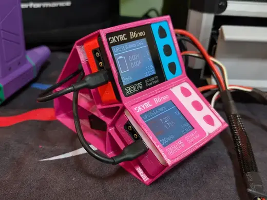 OBRC Dual Charger Mount for SkyRC B6 Neo