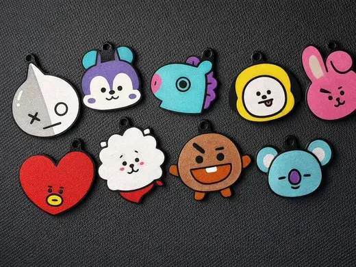 BT21 Keychain Set – Cute K-Pop Characters
