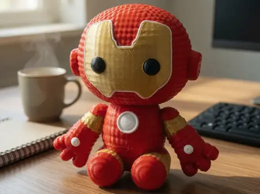 Knitted Cute Ironman Toy
