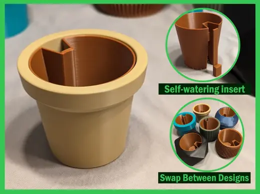 VASA Planter Bin Self Watering 3"-7.5" /75-190mm