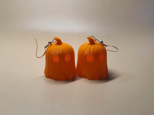 Pumpkin Ghost Earrings