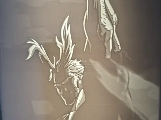 All Might Litofanía 3D