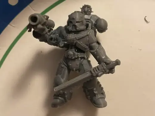 war hammer 40 K space marine model