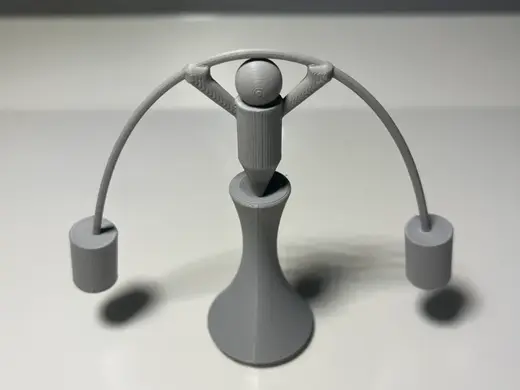 Balancing Man (demonstrating center of mass)