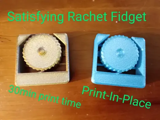 Satisfying Print-In-Place Ratchet Fidget