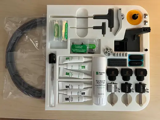 A1 spare parts organizer