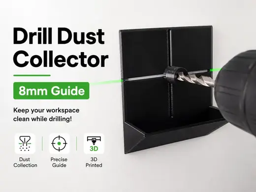 Drill Dust Collector – 8mm Guide