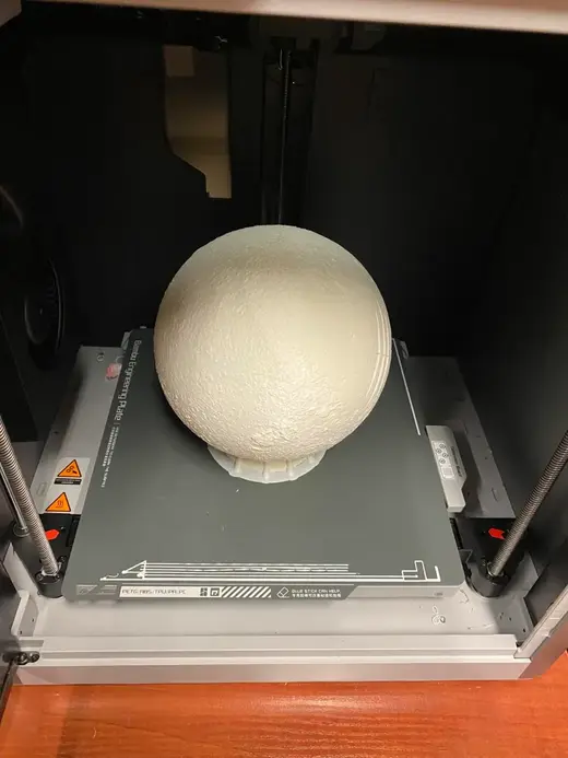 Lunar Precision Model: High-Quality 3D Lithophane Sphere Moon Sphere Globe moon Lamp