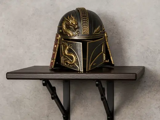 Samurai Mandalore helmet Mashup