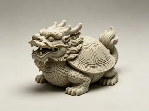 龙龟茶宠模型摆件