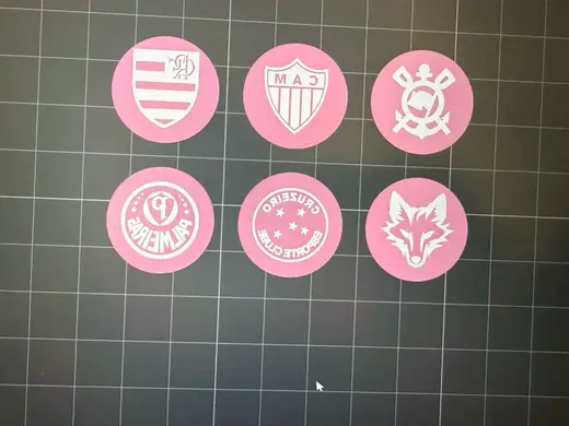 carimbos para brigadeiro tema times de futebol