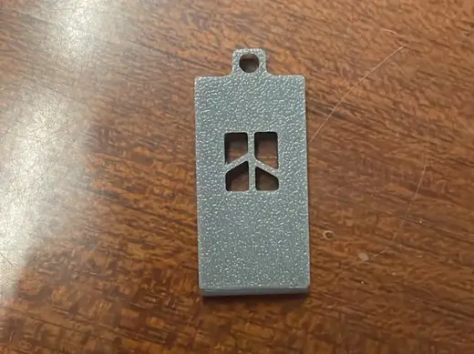 Small keychain with BambuLab logo hollowed-out