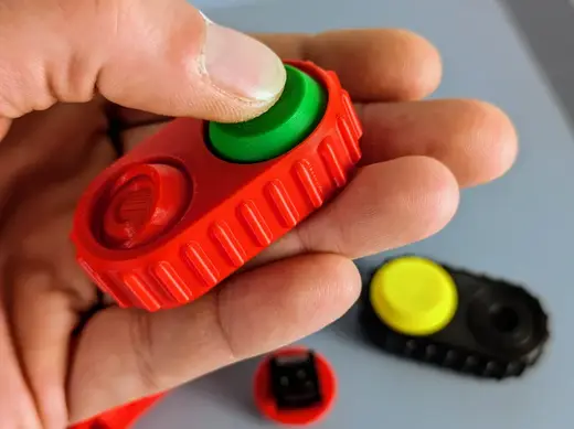 Click-it Fidget MX Button Spinner