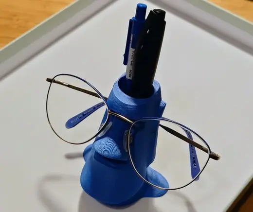 Moai Eyeglasses and Pen holder