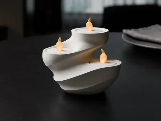 Swirl - LED tea light holder
