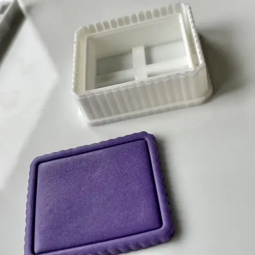 Scalloped frame cutter set - made for polymer clay