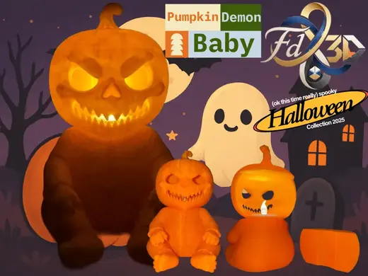 Dark Pumpkin Demon Baby