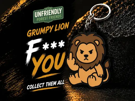 Lion - Fuck You Keychain