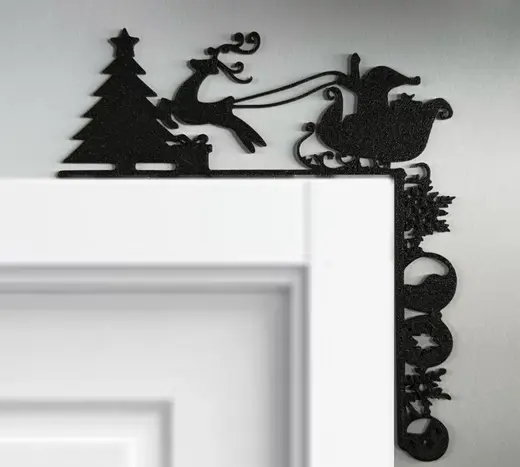wall art Corner door Christmas