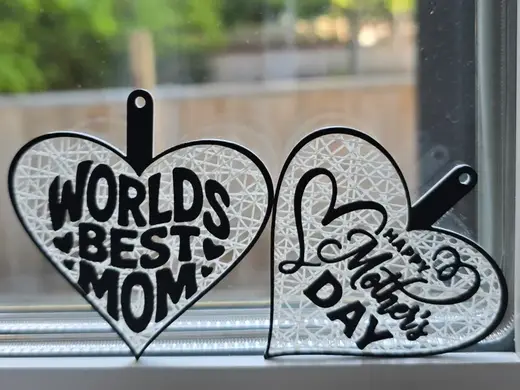 Mother's Day String Art Keychain