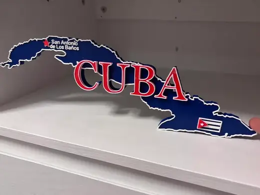 Cuba Map (editable region name and flag)