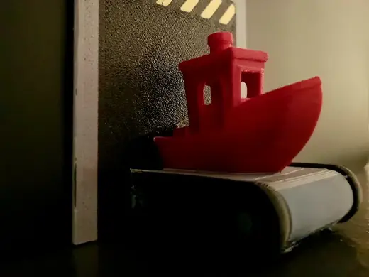 Linea produzione 3D Benchy conveyor belt minimal