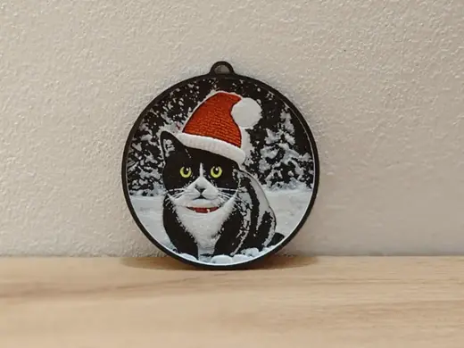 Christmas Kitten Ornament