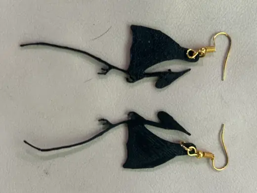 dragon kechain/earings