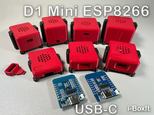 D1 Mini ESP8266 | USB-C | Snap-Fit