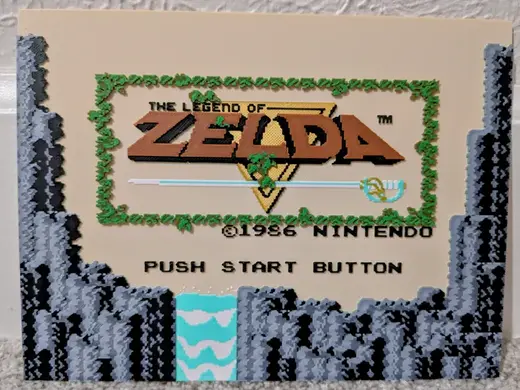Legend of Zelda NES Title Screen