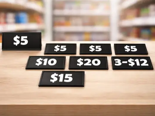 Minimalist Modular Price Tags