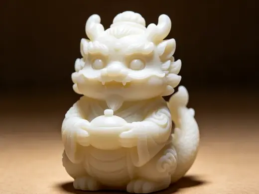 龙王送财模型摆件