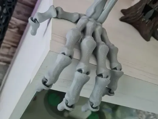 Flexi Skeleton Hand Print in Place