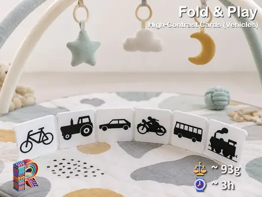 Fold & Play – Contrast Cards for Newborns