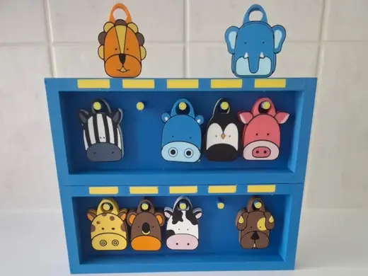 Dieren boekentas met educatieve opdrachtkaarten