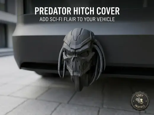 Predator Alien Trailer Hitch Cover