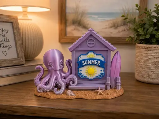 Octopus Sign Holder - Replaceable Seasonal Signs