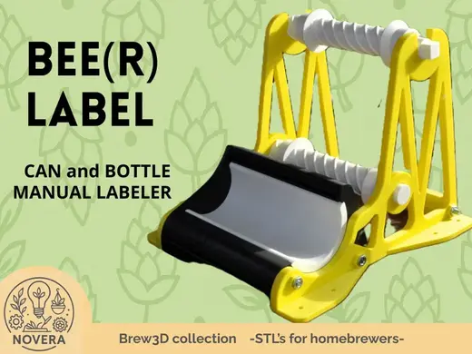 bee(r)label. manual labeler for cans and bottles