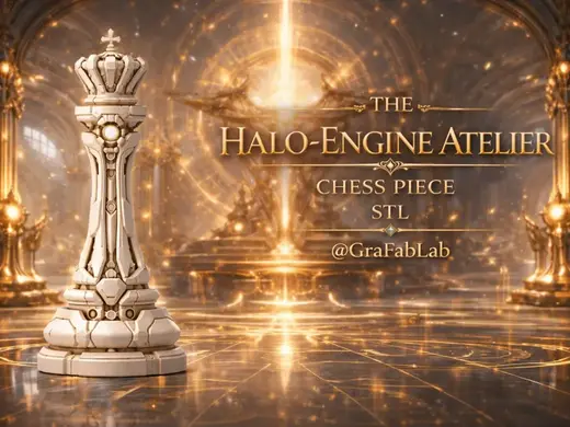 The Halo-Engine Atelier "King" - chess piece
