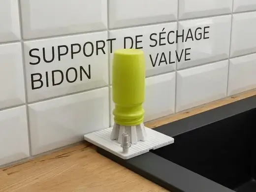 Support séchage-bidon vélo & embout poche à eau