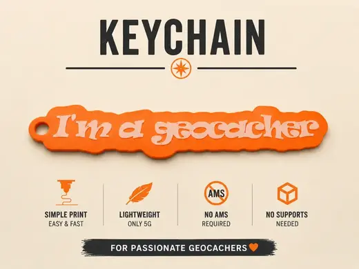 Keychain: I'm a geocacher